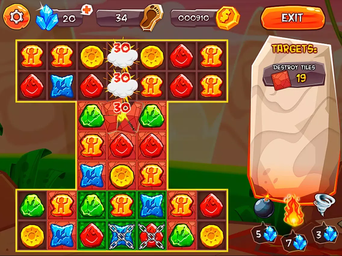 Ảnh chụp màn hình của Evolution Jewels iPad 