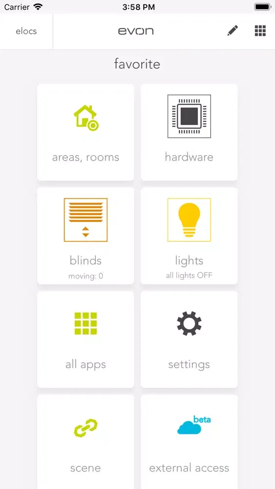 Скриншоты evon Smart Room