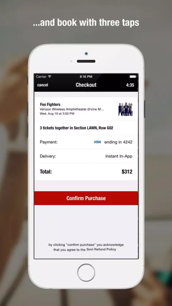 Sovi Concerts - Buy Cheap Concert Tickets Screenshots