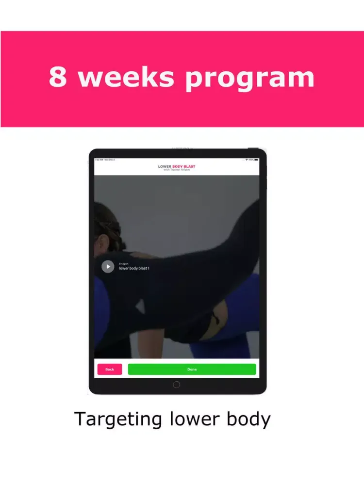 Tangkapan skrin Lower body blast new iPad 