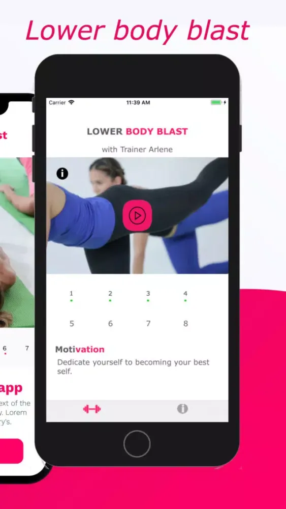 Tangkapan skrin Lower body blast new