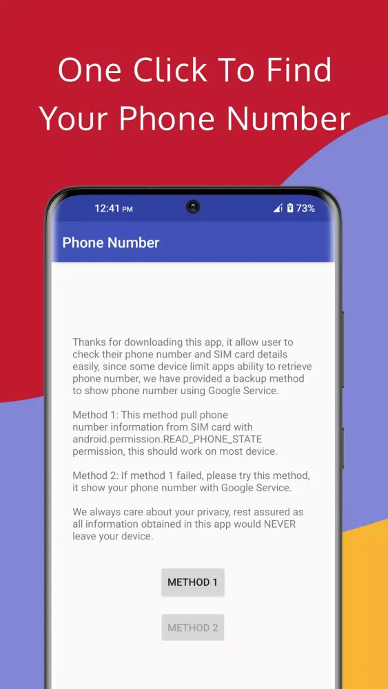My Phone Number find phone num Screenshots