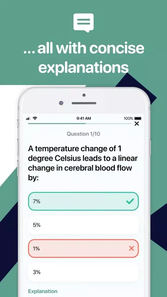 Captures d'écran de CRNA Exam