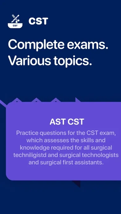 AST CST Exam Prep Screenshots