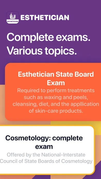 Esthetician Exam Prep应用截图