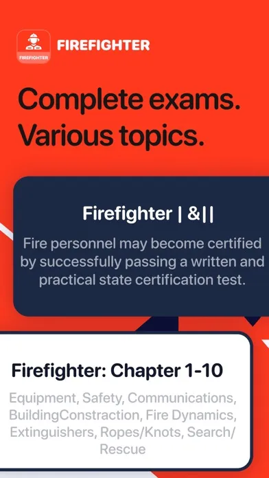 Firefighter I & II Test Prep應用截圖