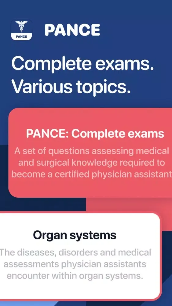 Screenshot di PANCE Exam Prep App