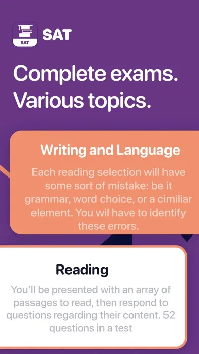 SAT Exam Prep and Practice应用截图