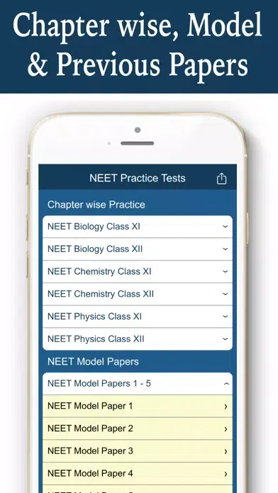 NEET Previous Papers سکرین شاٹس