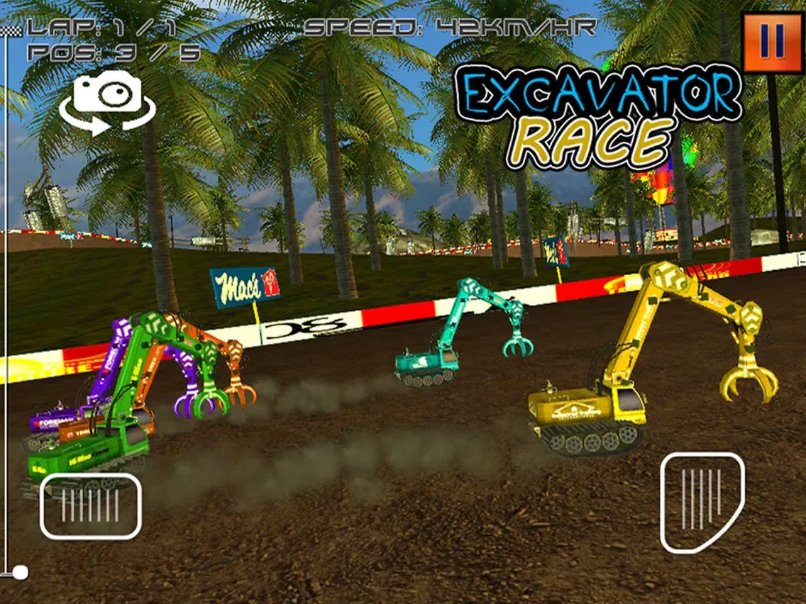 Capturas de pantalla de Excavator Race - 3D Heavy Duty Crane Racing Game iPad 