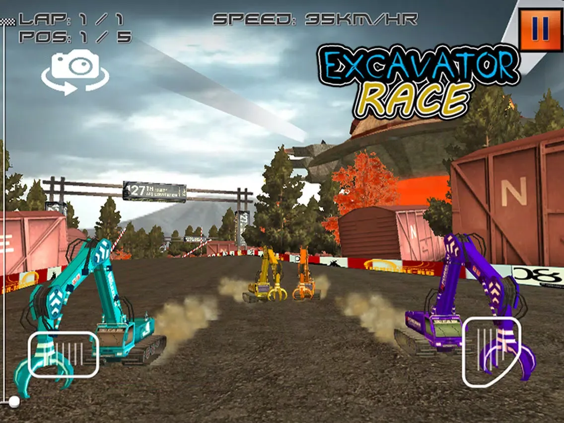 Capturas de pantalla de Excavator Race - 3D Heavy Duty Crane Racing Game iPad 