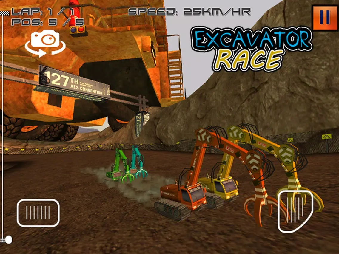 Capturas de pantalla de Excavator Race - 3D Heavy Duty Crane Racing Game iPad 
