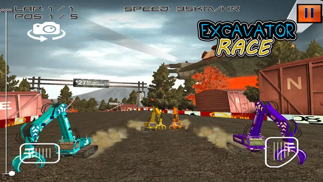 Capturas de pantalla de Excavator Race - 3D Heavy Duty Crane Racing Game