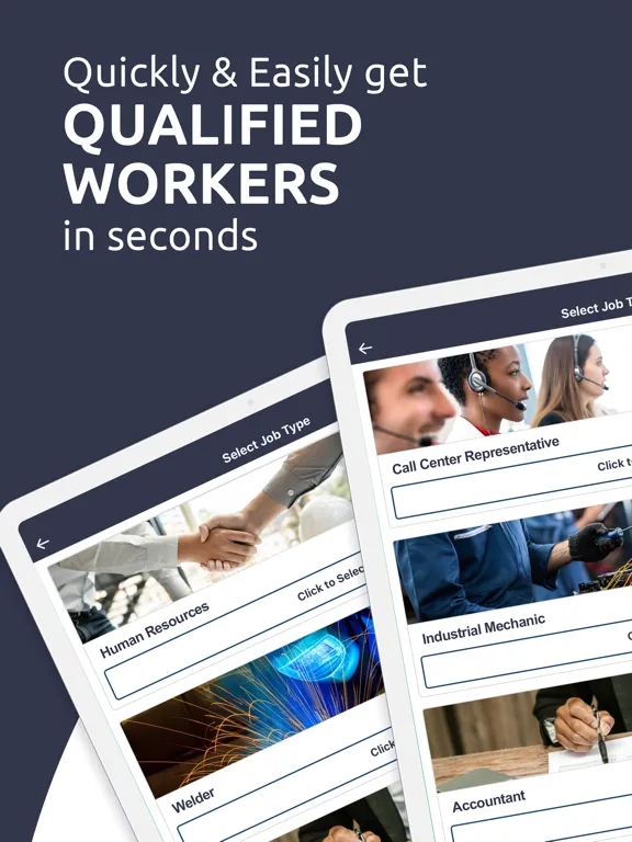 Скриншоты swipejobs Business iPad 