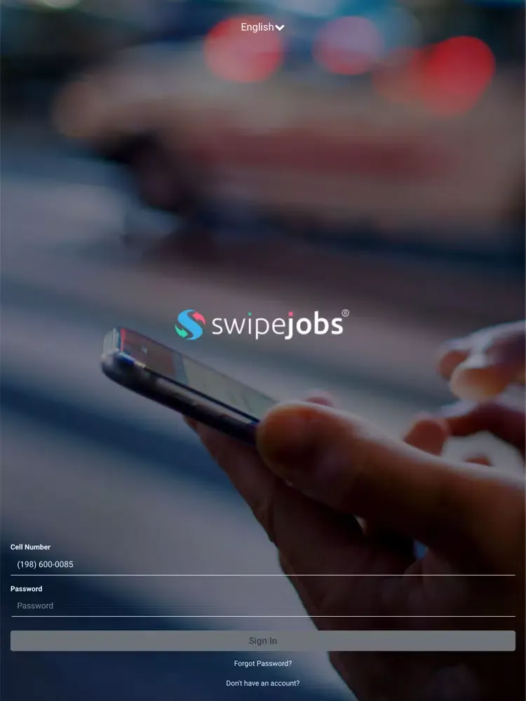 swipejobs iPad  سکرین شاٹس