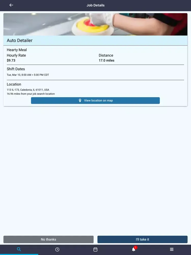 swipejobs iPad  سکرین شاٹس