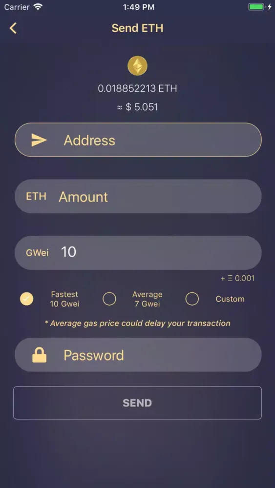 SovereignWallet Screenshots