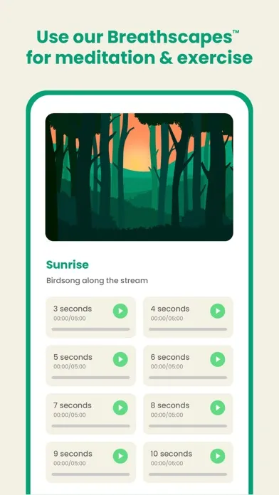 Capturas de pantalla de Exhale: Guided Breathwork