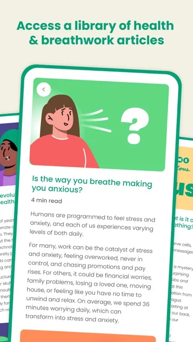 Capturas de pantalla de Exhale: Guided Breathwork