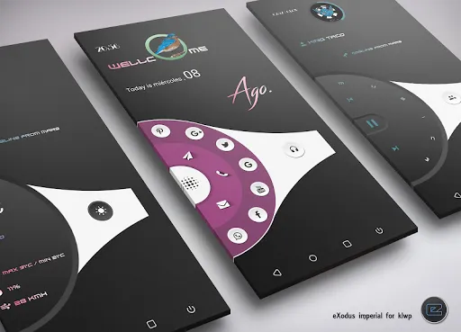 Imperial eXoduX UI for klwp应用截图