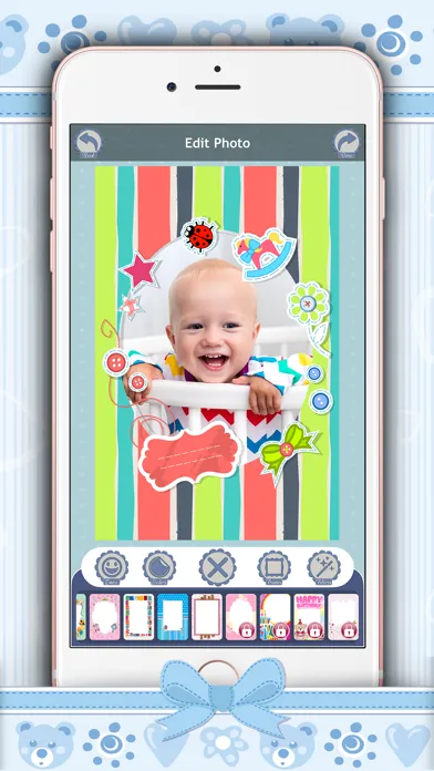 Cute Photo Frames & Stickers سکرین شاٹس