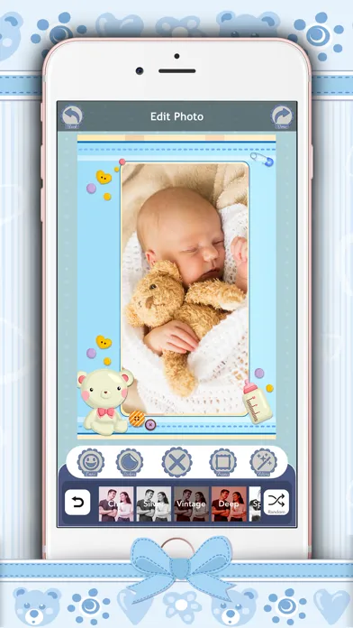Cute Photo Frames & Stickers سکرین شاٹس