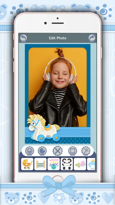Cute Photo Frames & Stickers سکرین شاٹس