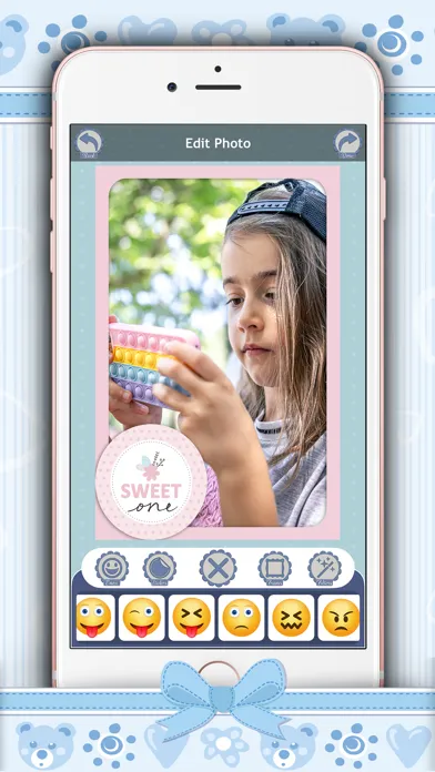 Cute Photo Frames & Stickers سکرین شاٹس