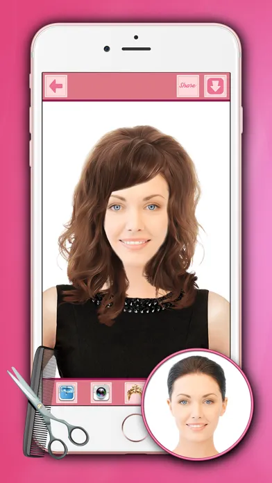تصاویر HairStyle Makeover For Girls - Hair Salon Editor