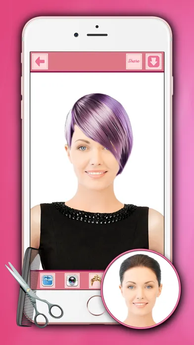 تصاویر HairStyle Makeover For Girls - Hair Salon Editor