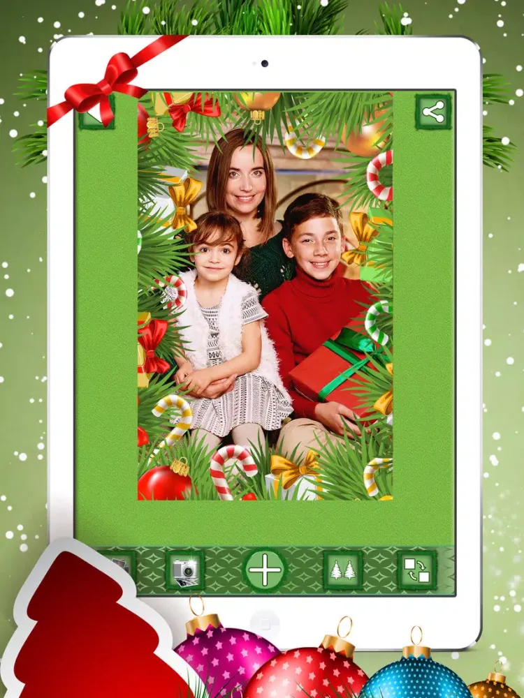 Merry Christmas Photo Frames * iPad  Ekran Görüntüleri