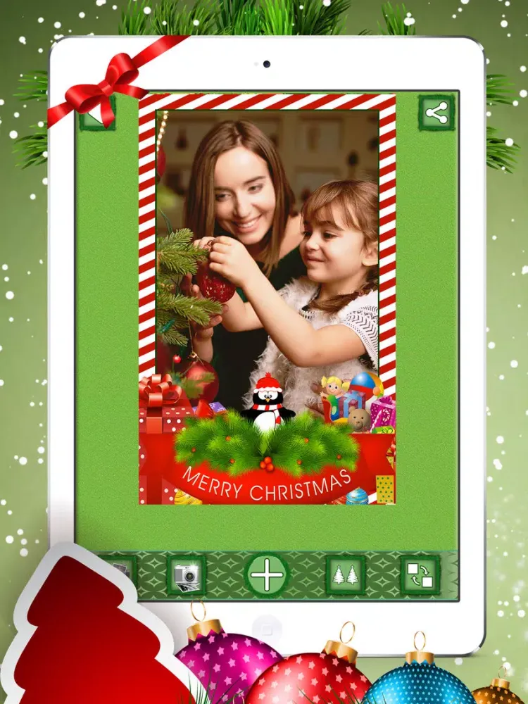 Merry Christmas Photo Frames * iPad  Ekran Görüntüleri