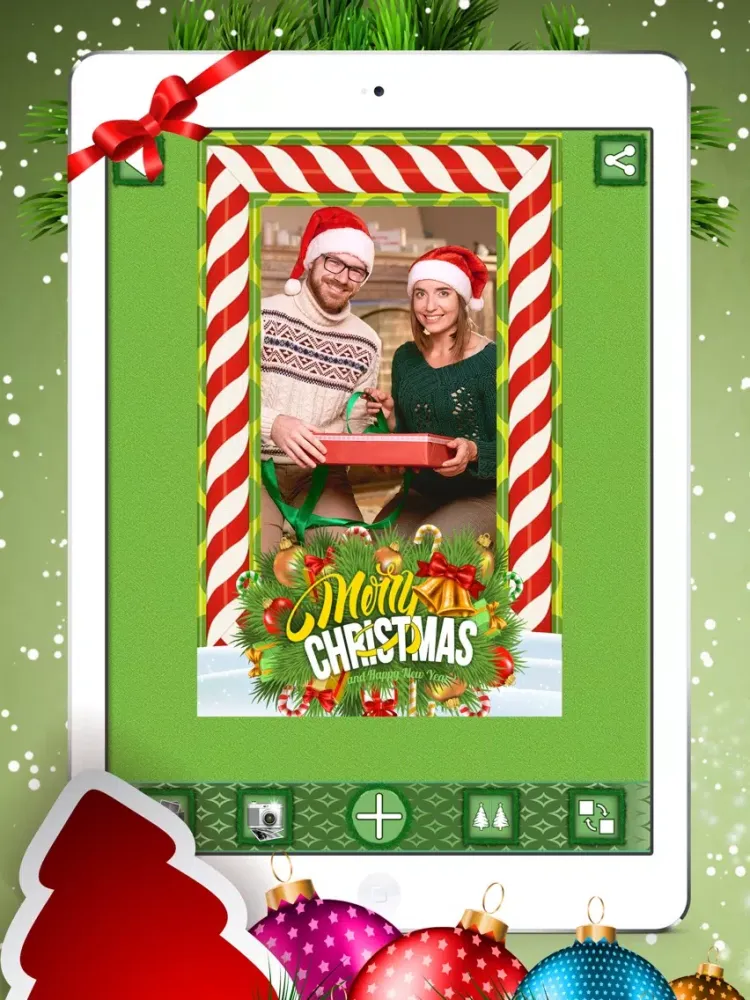 Merry Christmas Photo Frames * iPad  Ekran Görüntüleri