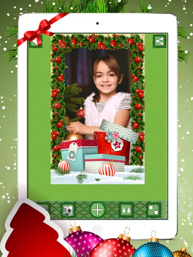 Merry Christmas Photo Frames * iPad  Ekran Görüntüleri