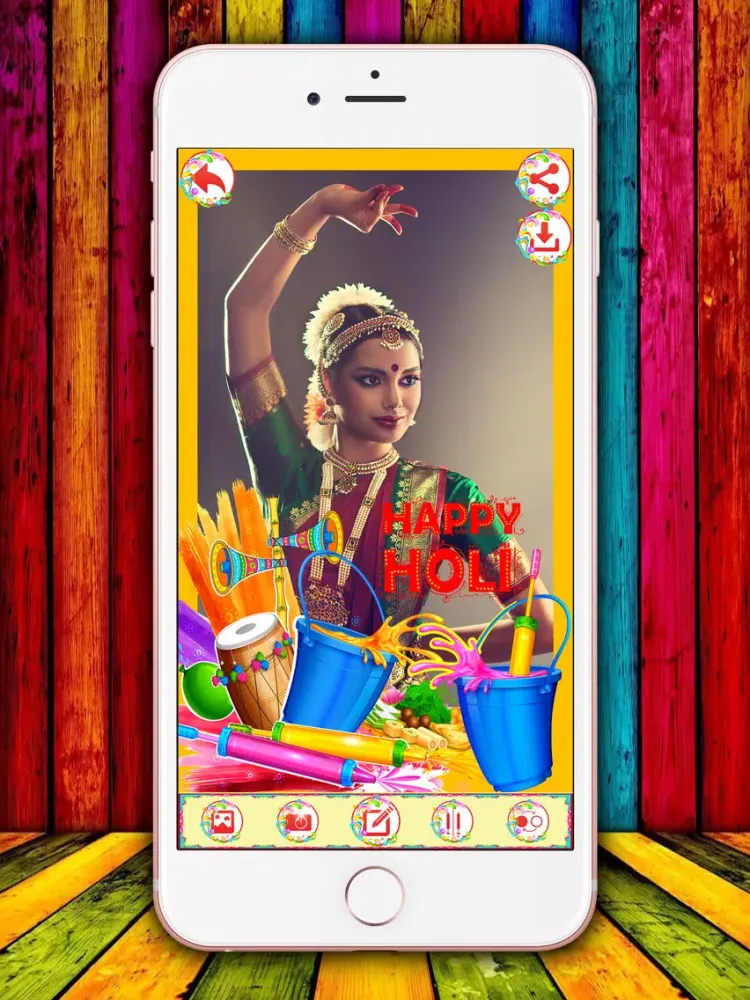 Holi Photo Frames - Festival of Colors Pic Editor iPad  スクリーンショット