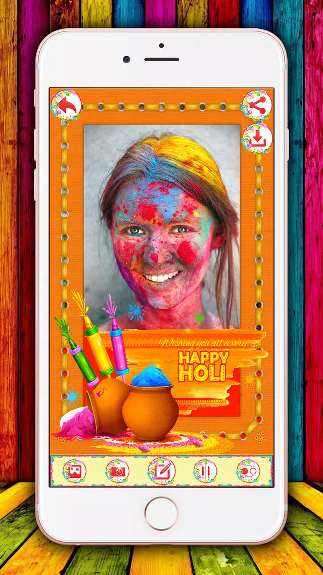 صور Holi Photo Frames - Festival of Colors Pic Editor