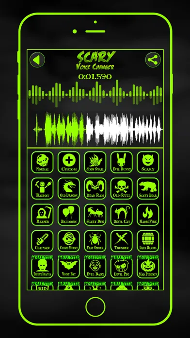 Zrzuty ekranu Scary Voice Changer & Recorder
