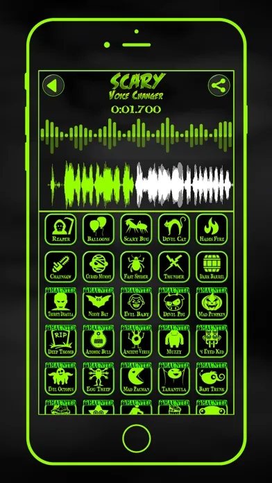 Zrzuty ekranu Scary Voice Changer & Recorder