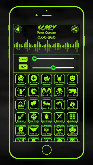Zrzuty ekranu Scary Voice Changer & Recorder