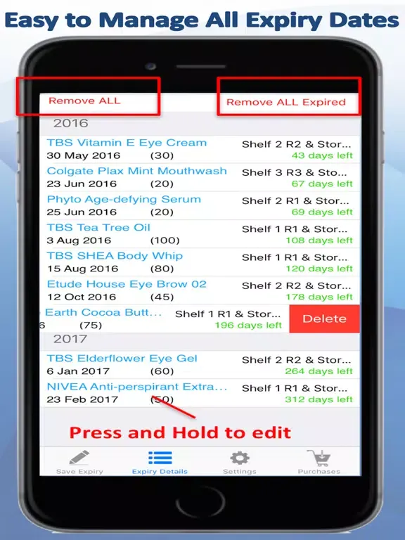 Expiry Alert Biz - Keep track of expiration dates iPad 应用截图