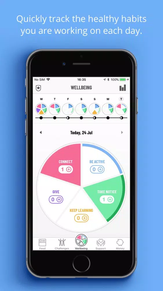 UniofLeicester Wellbeing app Ekran Görüntüleri