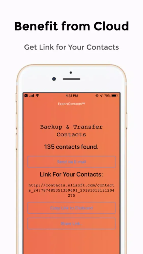 Export & Transfer Contacts Screenshots