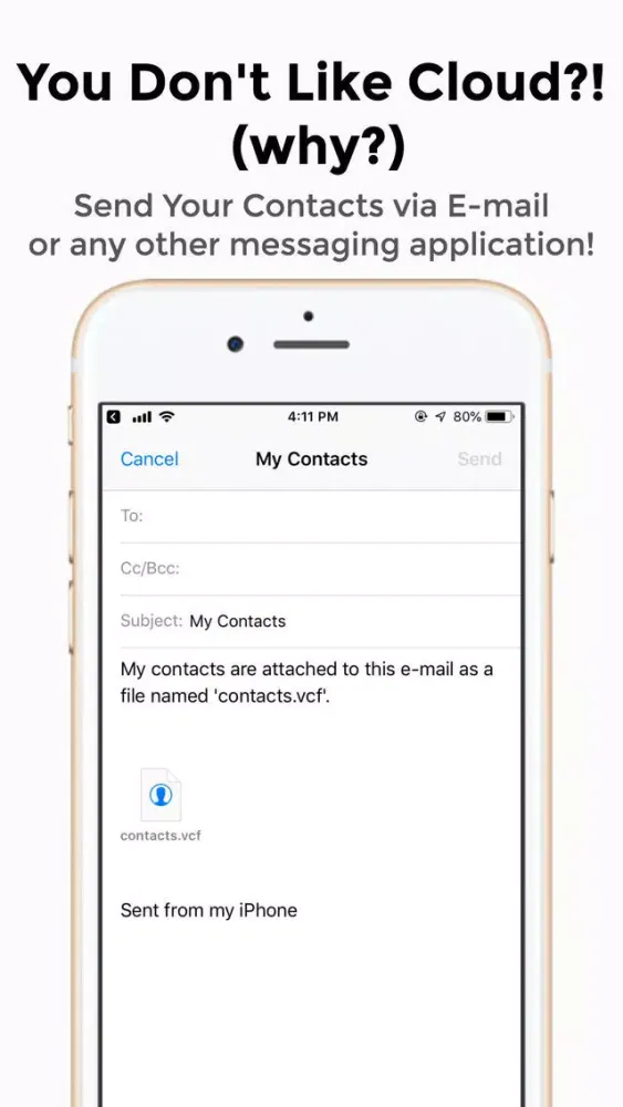 Export & Transfer Contacts Screenshots