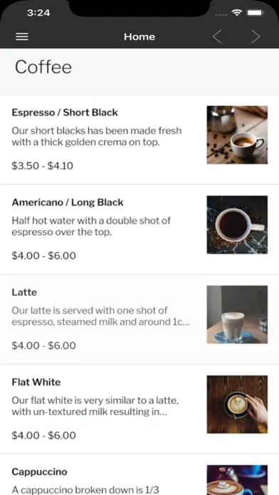 Ảnh chụp màn hình của Expresso Coffee