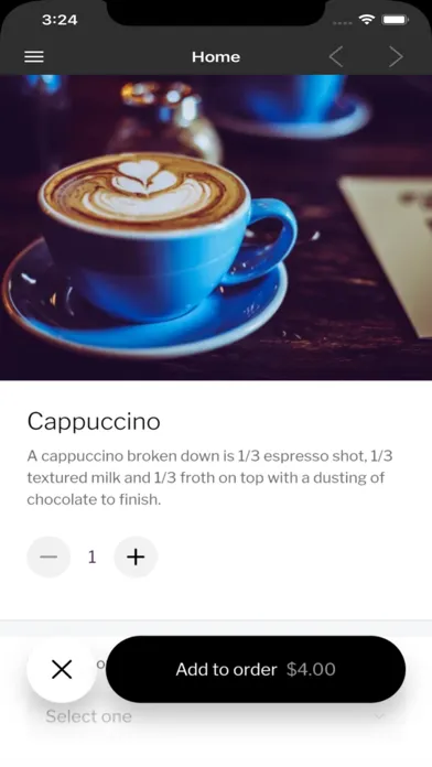 Ảnh chụp màn hình của Expresso Coffee