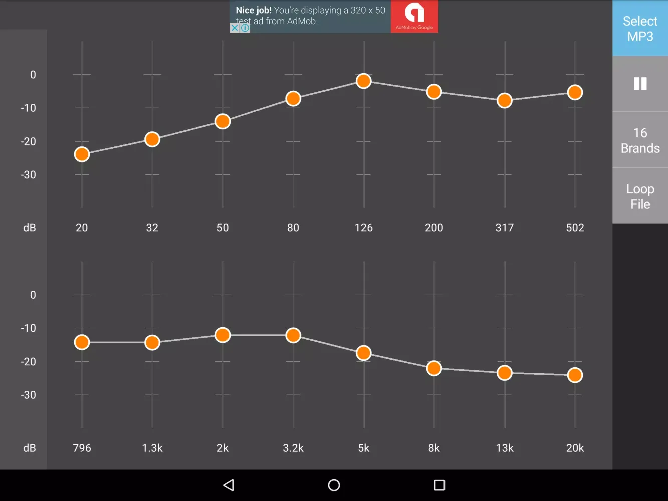 Zrzuty ekranu Extra EQ