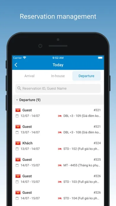 ภาพหน้าจอของ ezCloudHotel Manager