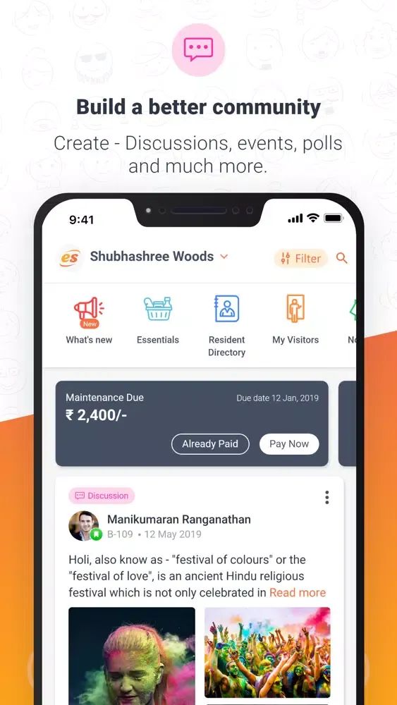 ezeeServe - Society Management Screenshots