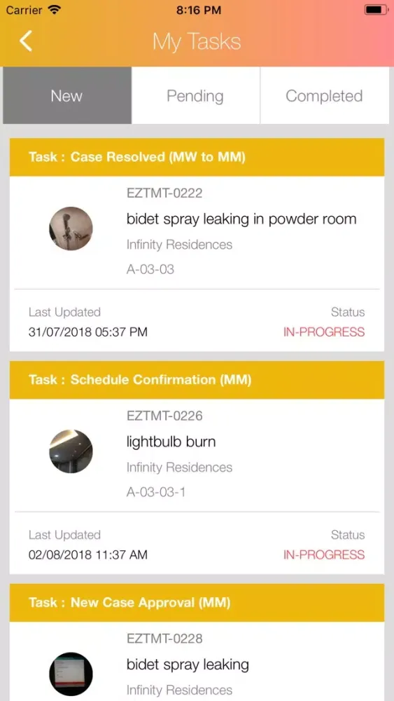EZT Maintenance Management Ekran Görüntüleri