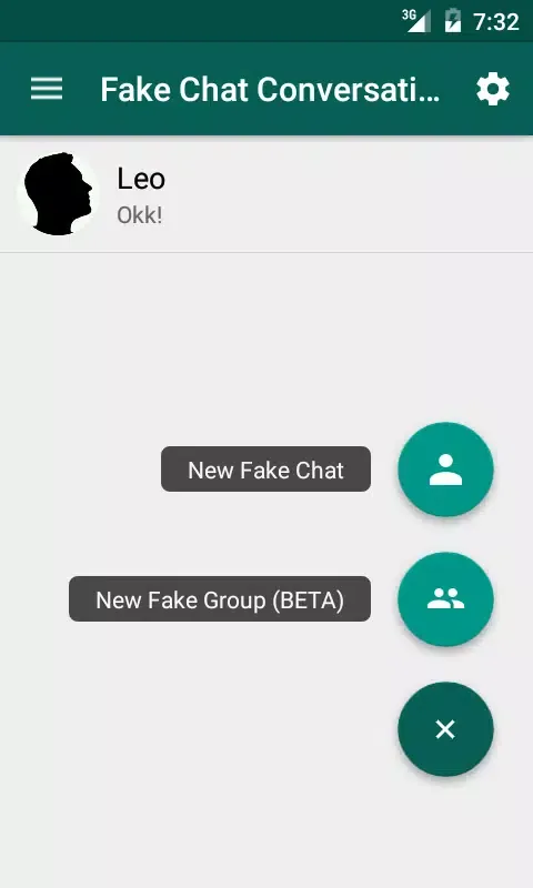 Zrzuty ekranu Fake Chat Conversations
